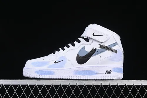 All Categories Nk Air Force 1 Air Force Series Nk Air Force 1 Mid Air Force Mid Nk Air Force 1'07 Mid Broken Hook Inkjet Painting Second Dimension Theme Air Force One Mid Casual Sneakers ZH0316-056
